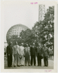 Hall of Pharmacy - Officials at construction site