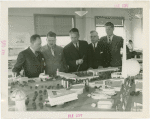 Hall of Pharmacy - Models - Officials examining model