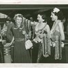 Hawaiian Day - Visitors receiving leis