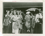 Hawaiian Day - Visitors receiving leis