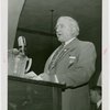 Illinois Participation - A.J. Lorenzen giving speech at dedication