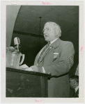 Illinois Participation - A.J. Lorenzen giving speech at dedication