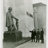 Illinois Participation - Statues of Abraham Lincoln - A.J. Lorenzen , Harvey Gibson and Dennis Nolan looking at statue (C.V. Hunt)