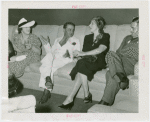 India Participation - Maharaja Saheb of Dharampur talking to two woman