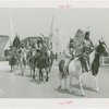 Indian (Native American) Participation - Hopi men and women on horseback