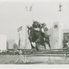 Indian (Native American) Participation - Haskell Institute guard on horseback jumping