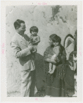 Indian (Native American) Participation - Hopi women with twin babies and announcer from Crosley Radio