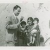 Indian (Native American) Participation - Hopi women with twin babies and announcer from Crosley Radio