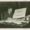 Indiana Day - Clifford Townsend looking at book