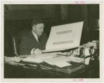 Indiana Day - Clifford Townsend looking at book