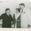 Indiana Day - Fiorello LaGuardia greeting Clifford Townsend and wife