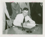 Indiana Day - Clifford Townsend signing guestbook