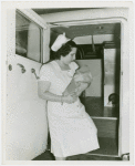 Infant Incubator - Nurse with baby