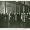 International Business Machines (IBM) - Watson, Thomas J. (President) - Presenting Grover Whalen with proclamation while others watch