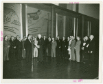 International Business Machines (IBM) - Watson, Thomas J. (President) - Presenting Grover Whalen with proclamation while others watch