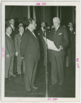 International Business Machines (IBM) - Watson, Thomas J. (President) - Presenting Grover Whalen with proclamation