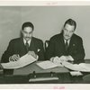 Iraq Participation - Ibrahim Mustafa al-Sheikh(Consul) and Grover Whalen signing contract