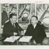 Ireland Participation - Grover Whalen and Leo T. McCauley (Irish Free State Consul General) sign contract