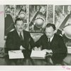 Ireland Participation - Grover Whalen and Leo T. McCauley (Irish Free State Consul General) sign contract