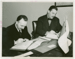 Ireland Participation - Grover Whalen and Leo T. McCauley (Irish Free State Consul General) sign contract