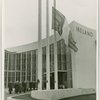 Ireland Participation - Building - Representatives from Irish-American societies in front of pavilion