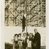 Italy Participation - Giuseppe Cantu (Commissioner General) and Italian children with flag