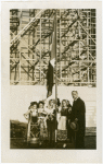 Italy Participation - Giuseppe Cantu (Commissioner General) and Italian children with flag