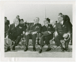 Italy Participation - Governor Baldwin (Connecticut), Francis Pallotti, Giuseppe Cantu (Commissioner General) and Prince Ascanio Colonna at Connecticut-Italian Day