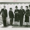 Italy Participation - Fiorello LaGuardia greets Giuseppe Cantu (Commissioner General), Prince Ascanio Colonna and their wives at Summer City Hall