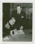 Alfred Johnson with Grover Whalen