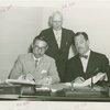 Japan Participation - Kaname Wakasugi (Commissioner General) and Grover Whalen sign contract