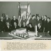 Jewish-Palestine Participation - Grover Whalen and group with model