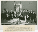 Jewish-Palestine Participation - Grover Whalen and group with model