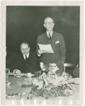 Jewish-Palestine Participation - Harold Jacobi addressing group