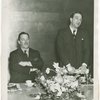 Jewish-Palestine Participation - George Backer addressing group with Grover Whalen