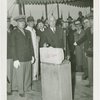 Jewish-Palestine Participation - Harold Jacobi laying cornerstone