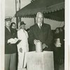 Jewish-Palestine Participation - Harold Jacobi laying cornerstone