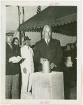 Jewish-Palestine Participation - Harold Jacobi laying cornerstone