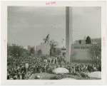 Jewish-Palestine Participation - Jewish-Palestine Pavilion with crowd in front