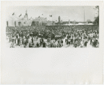 Jewish-Palestine Participation - Crowd at dedication exercises