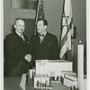Jewish-Palestine Participation - Grover Whalen and Chaim Weizmann with model
