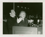 Jewish-Palestine Participation - Einstein, Albert - With Grover Whalen at podium