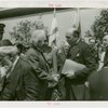 Jewish-Palestine Participation - Einstein, Albert - Shaking hands with official