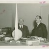 Kansas Senator Allen J. Henry and Grover Whalen view model of Trylon and Perisphere