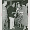 Helen Keller with Grover Whalen and group