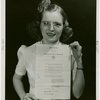 Kentucky Day - Girl holds proclamation