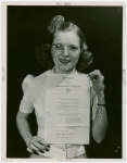 Kentucky Day - Girl holds proclamation