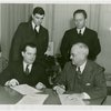 Labor - International Brotherhood of Electrical Workers and Harvey Gibson sign agreement barring strikes and lockouts