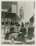 Labor - International Ladies Garment Workers Union - Robert F. Wagner, Eleanor Roosevelt and David Dubinsky (President, ILGWU) at U.S. Government Building