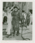 Lagoon of Nations - Navy diver having helmet adjusted